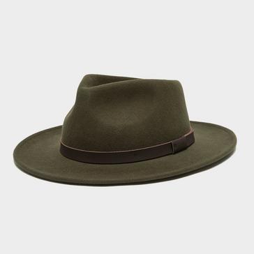 Green Barbour Mens Crushable Bushman Olive