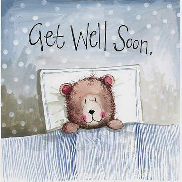  Alex Clark Square Occasion Card Get Well Bear