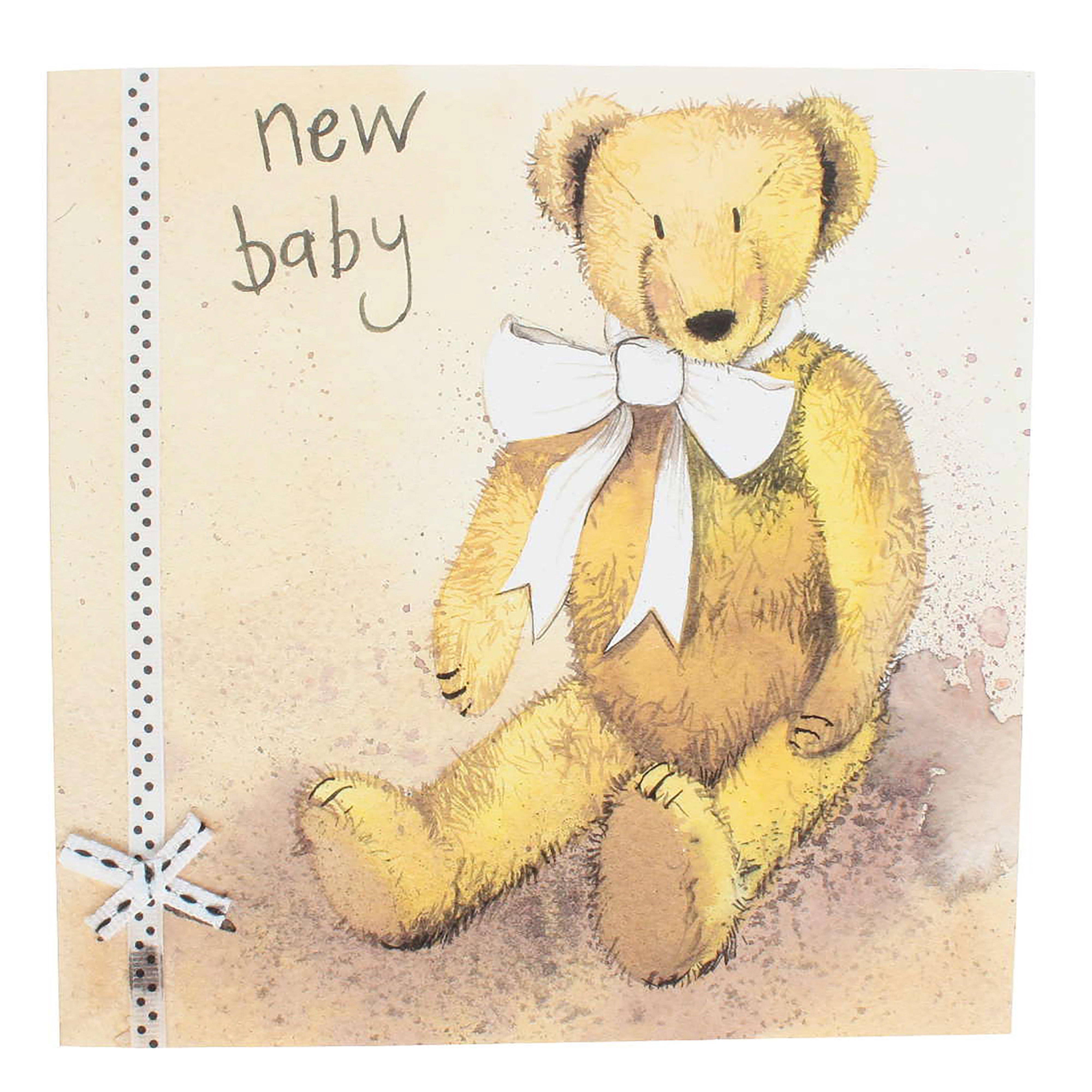 Square Occasion Card Teddy Bear