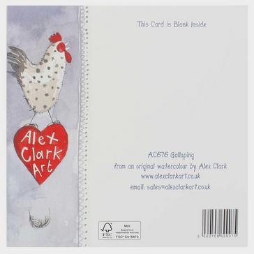  Alex Clark Square Blank Card Galloping