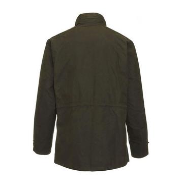 Green Barbour Mens Sapper Waxed Jacket Olive