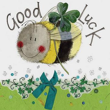  Alex Clark Sparkle Card Bee Good Luck
