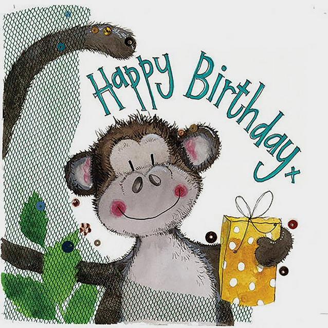  Alex Clark Sparkle Card Monkey & Gift image 1