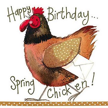  Alex Clark Sparkle Card Spring Chicken