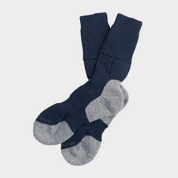 Blue Barbour Cragg Boot Socks Navy