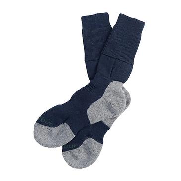 Blue Barbour Cragg Boot Socks Navy