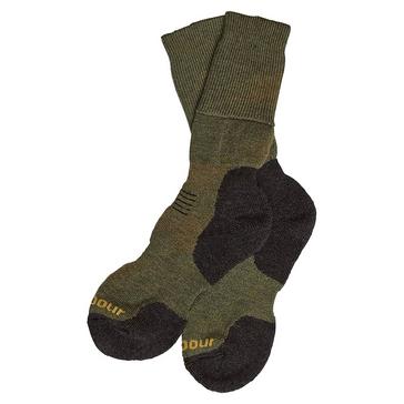 Green Barbour Cragg Boot Socks Olive