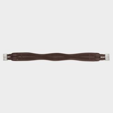 Brown Shires Anti-Chafe Contour Girth with Elastic Brown