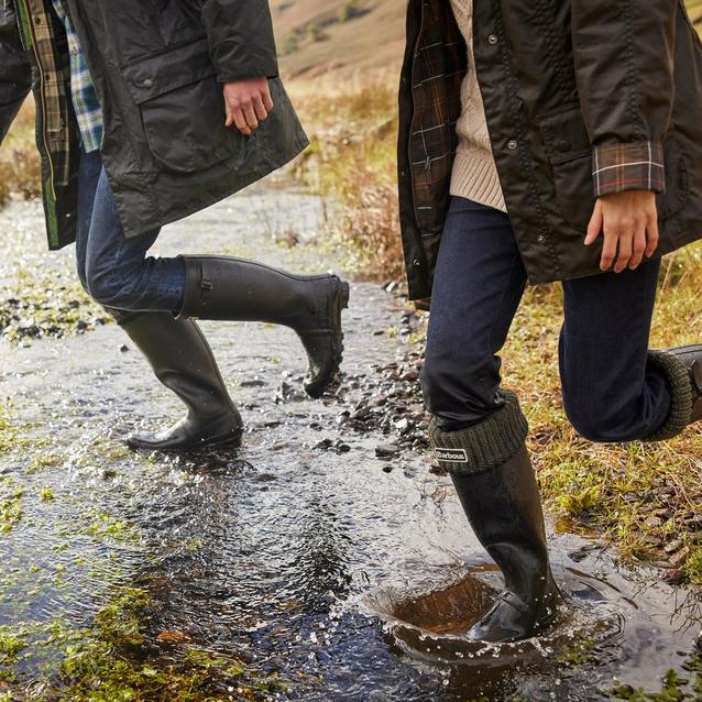 Barbour olive wellies best sale