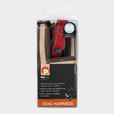 Red Petface Signature Country Dog Harness Red