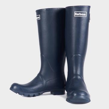 Blue Barbour Mens Bede Wellington Boots Navy