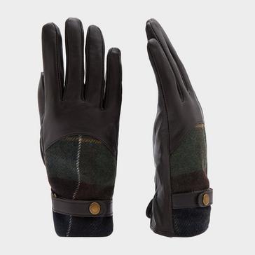 Brown Barbour Dee Tartan Glove Dark Brown