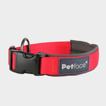 Red Petface Outdoor Paws Neoprene Trek Dog Collar Red