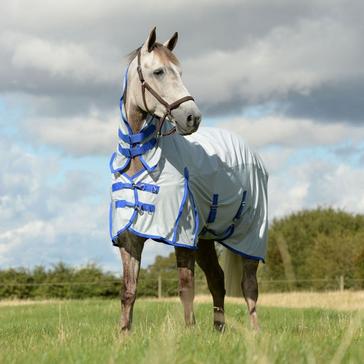 Silver WeatherBeeta ComFITec 600D/Mesh Combo Neck Rug Silver/Silver