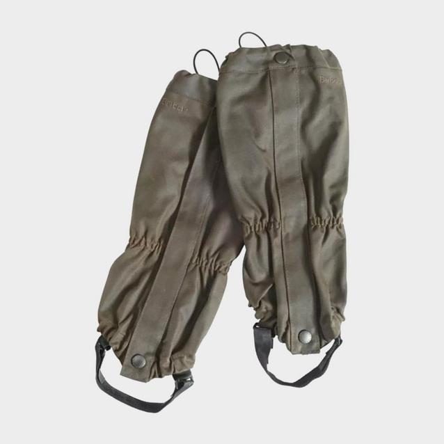 Green Barbour Wax Cotton Gaiters Olive image 1