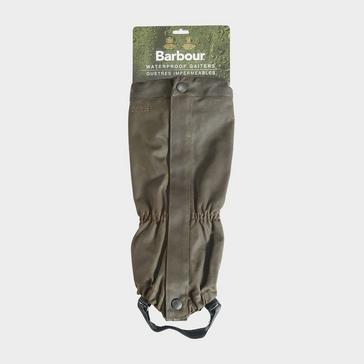 Green Barbour Wax Cotton Gaiters Olive