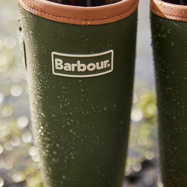 Barbour men's tempest on sale wellington boot olive