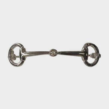 White Equetech Snaffle Stock Pin Silver