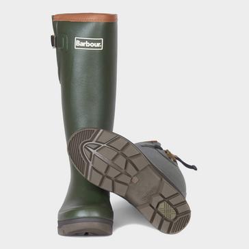 Green Barbour Womens New Tempest Wellington Boots Olive