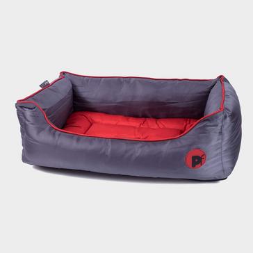 Red Petface Oxford Square Dog Bed Red