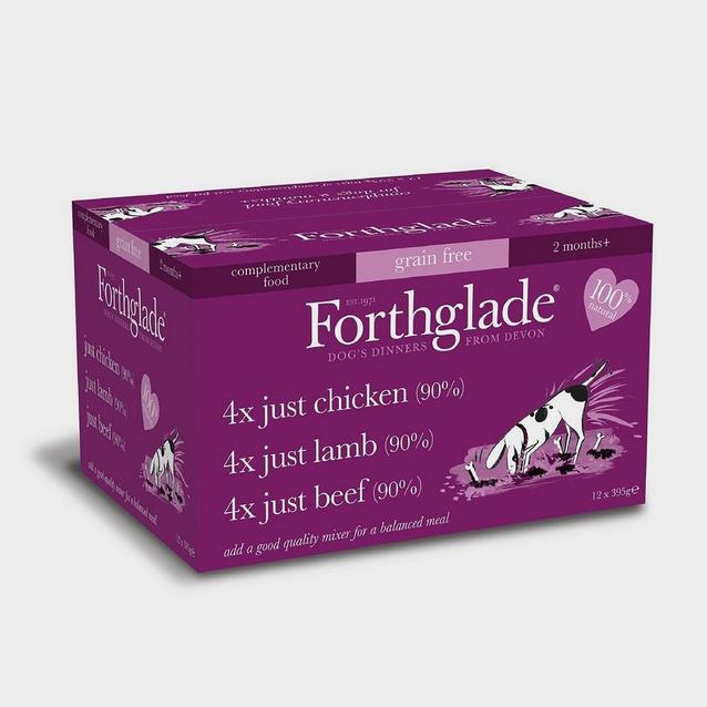 Assorted Generic Forthglade Grain Adult Free Dog Food Variety 12 Pack image 1