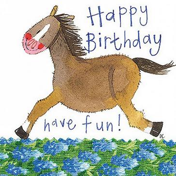  Alex Clark Little Sparkle Card Birthday Horse