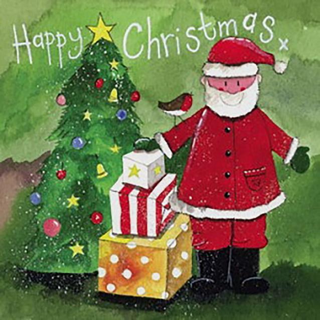  Alex Clark Medium Square Christmas Card 5 Pack Christmas Eve image 1