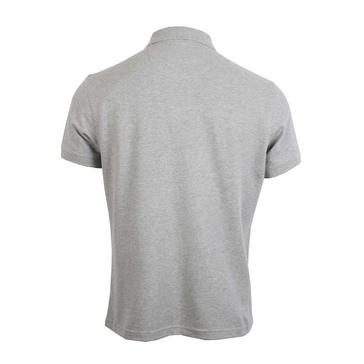 Grey Barbour Mens Sports Polo Grey Marl