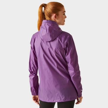 Purple Regatta Womens Pack-It III Waterproof Jacket Sunset Purple
