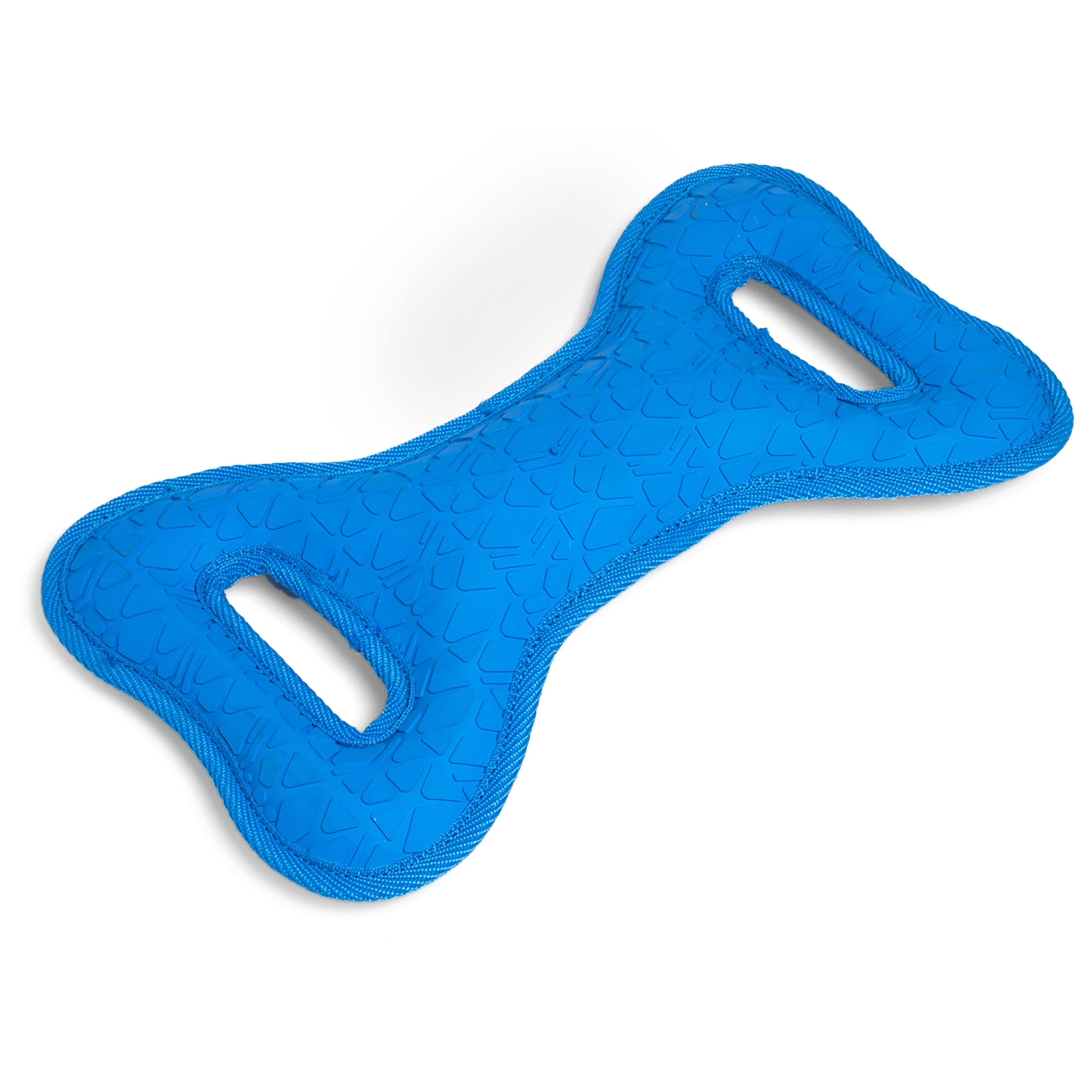 Textured Toys Squeak Tugger Blue