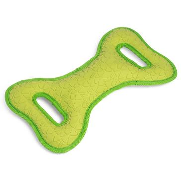 Green Petface Textured Toys Squeak Tugger Green