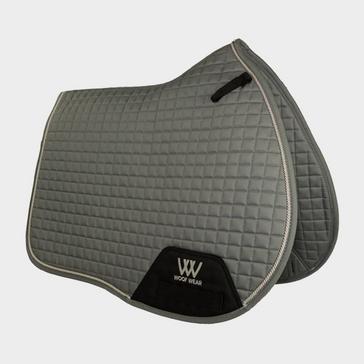 Grey Woof Wear Contour GP Saddle Pad Brushed Steel