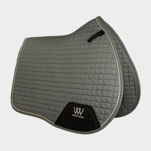 Grey Woof Wear Contour GP Saddle Pad Brushed Steel image 1