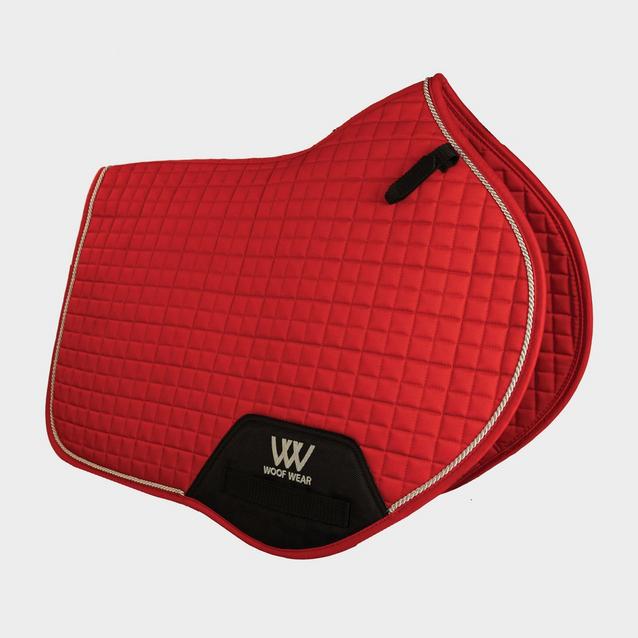 Red Woof Wear Contour Close Contact Saddle Pad Royal Red image 1