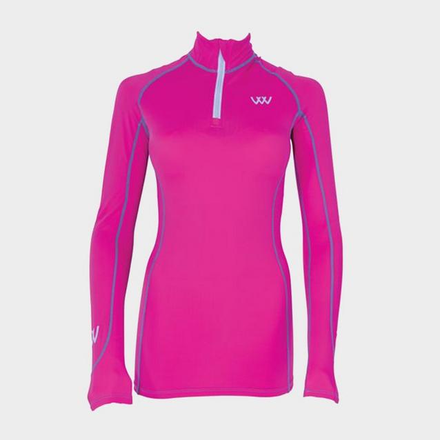 Pink Woof Wear Performance Riding Shirt Berry image 1