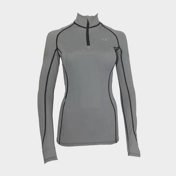 Grey Woof Wear Performance Riding Shirt Brushed Steel