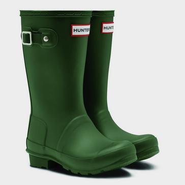Green Hunter Kids Original Wellington Boots Hunter Green