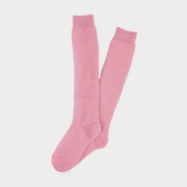 Pink Barbour Ladies Wellington Knee Socks Rose Pink image 1