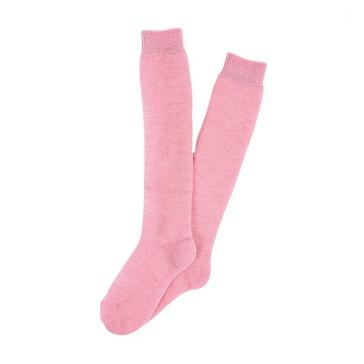 Pink Barbour Ladies Wellington Knee Socks Rose Pink