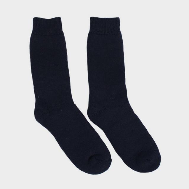 Blue Barbour Mens Wellington Calf Socks Navy image 1