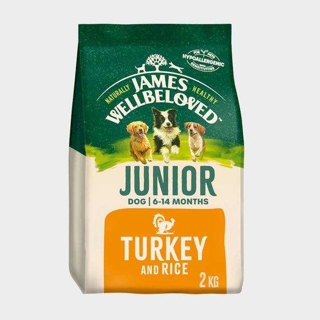 N/A James Wellbeloved Junior Turkey & Rice Dog Food 2KG image 1