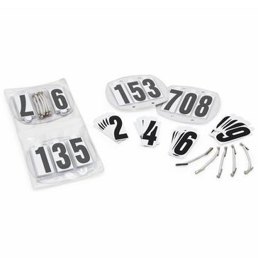White Shires Bridle Number Kit
