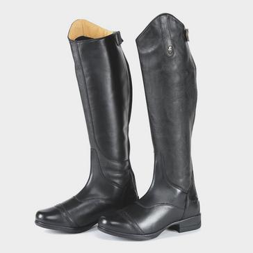 Black Moretta Aida Childs Leather Riding Boots Black