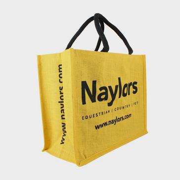 Yellow Naylors Hessian Jute Bag Yellow/Black