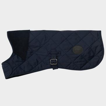 Blue Barbour Quilted Dog Coat Navy