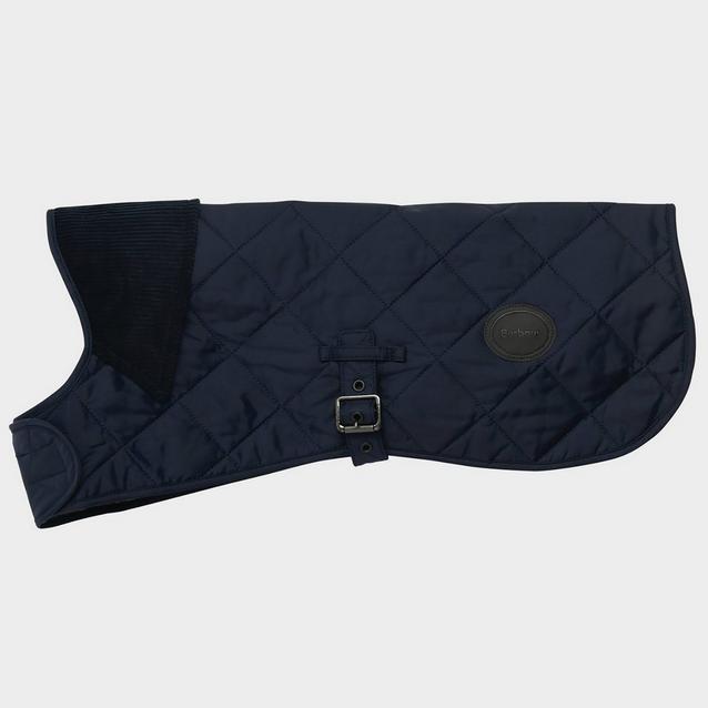 Blue Barbour Quilted Dog Coat Navy image 1
