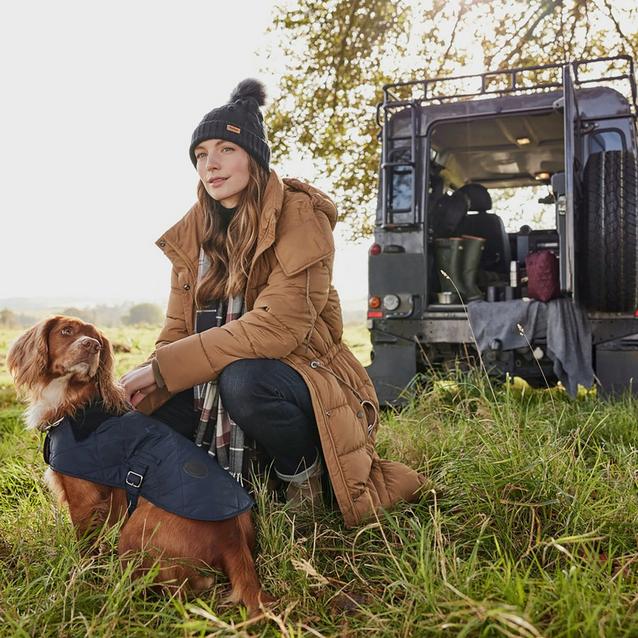Barbour Quilted Dog Coat Navy Naylors