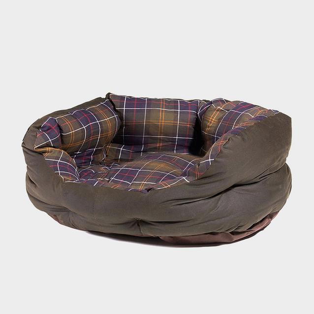  Barbour Wax Cotton Dog Bed Olive image 1