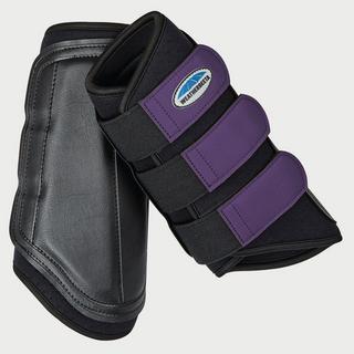 Single Lock Brushing Boots Black/Purple Penant 