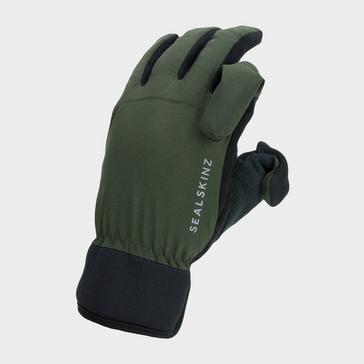 Green Sealskinz Waterproof All Weather Sporting Gloves Olive